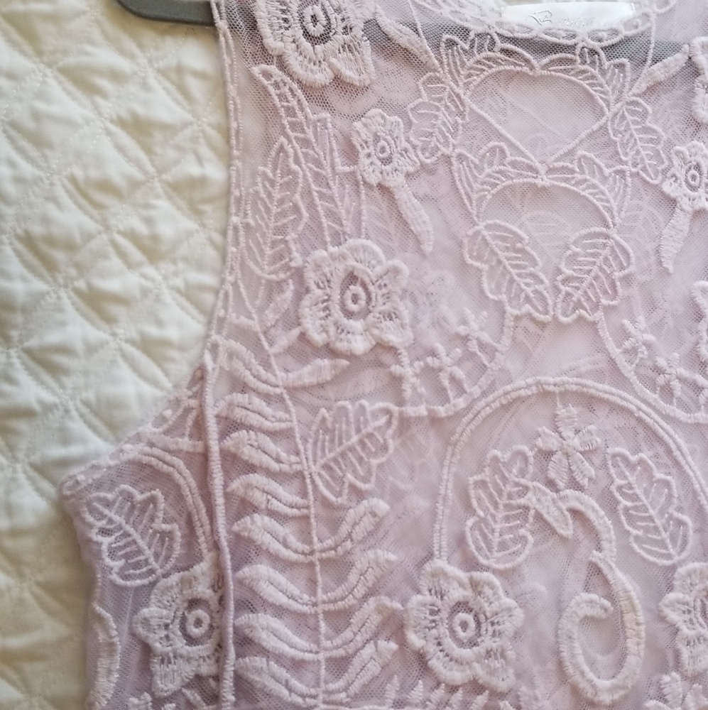 Vintage Lavender Lace Top